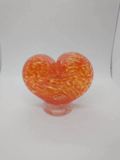 Glass Heart decoration blown glass heart valentines day heart shaped