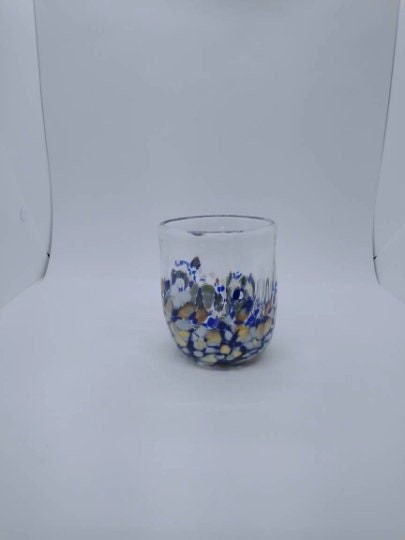 SINGLE drinking glass hand blown glass drinking glass stemless wine glass  water cups kitchen decor juice glass drinking glasses cocktail