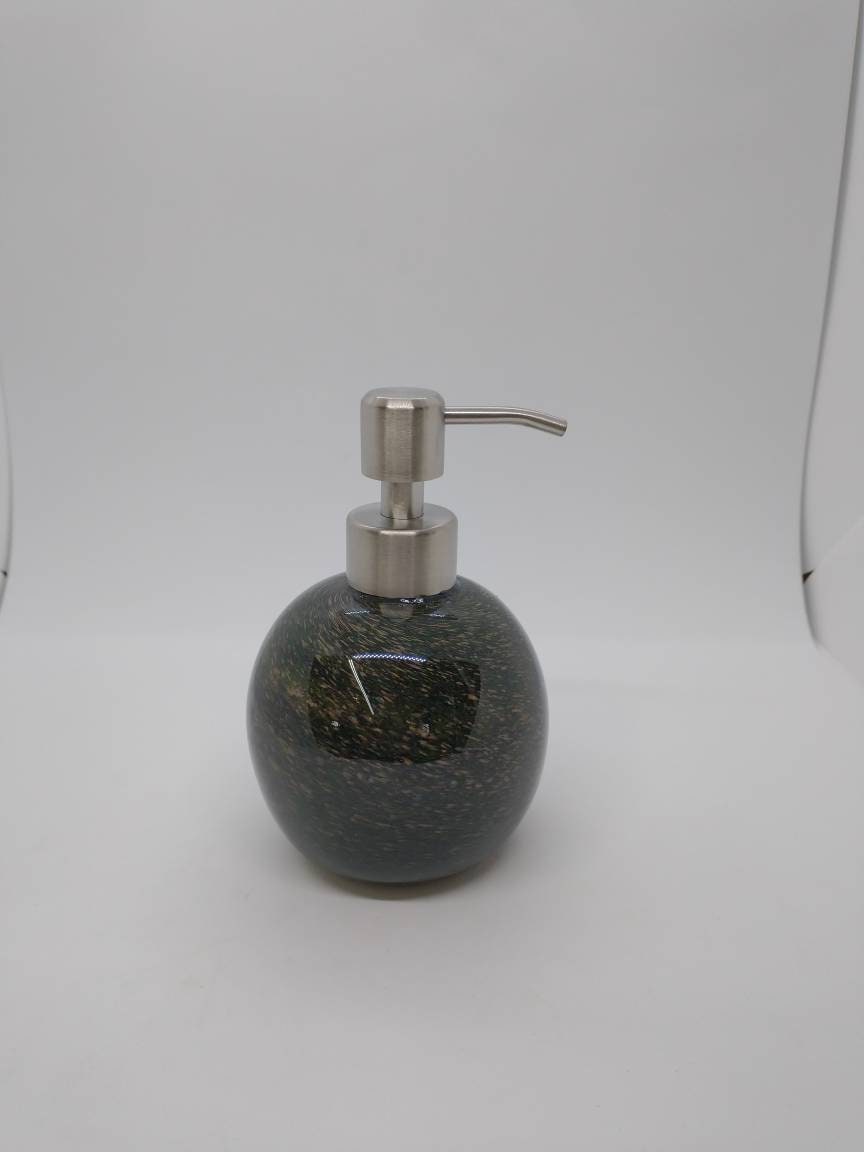 Soap Pump glass Soap dispenser hand blown glass soap pump lotion dispenser kitchen bathroom liquid soap